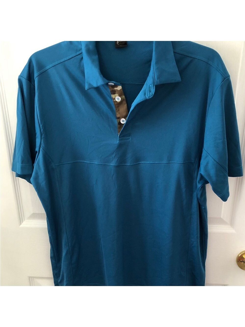 Size L Eighth Order Performance Polo Camo Placket Veteran Military Brand